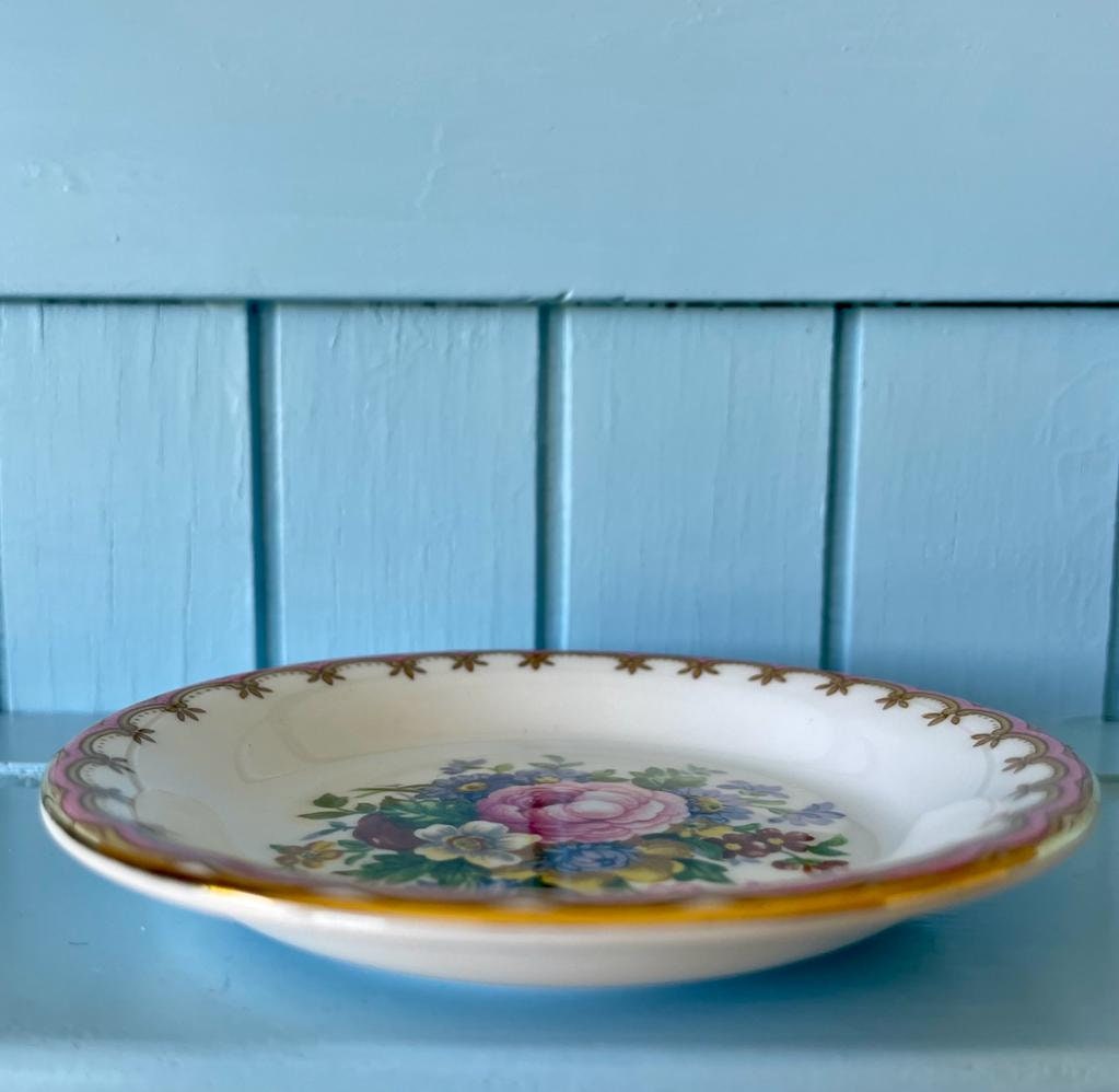 Vintage Royal Albert "Lady Carlyle" Tea Bag Dish, Tea Tip, Small Bonbon Dish,Previously Loved, Perfect For High Tea's Or Add To Collection