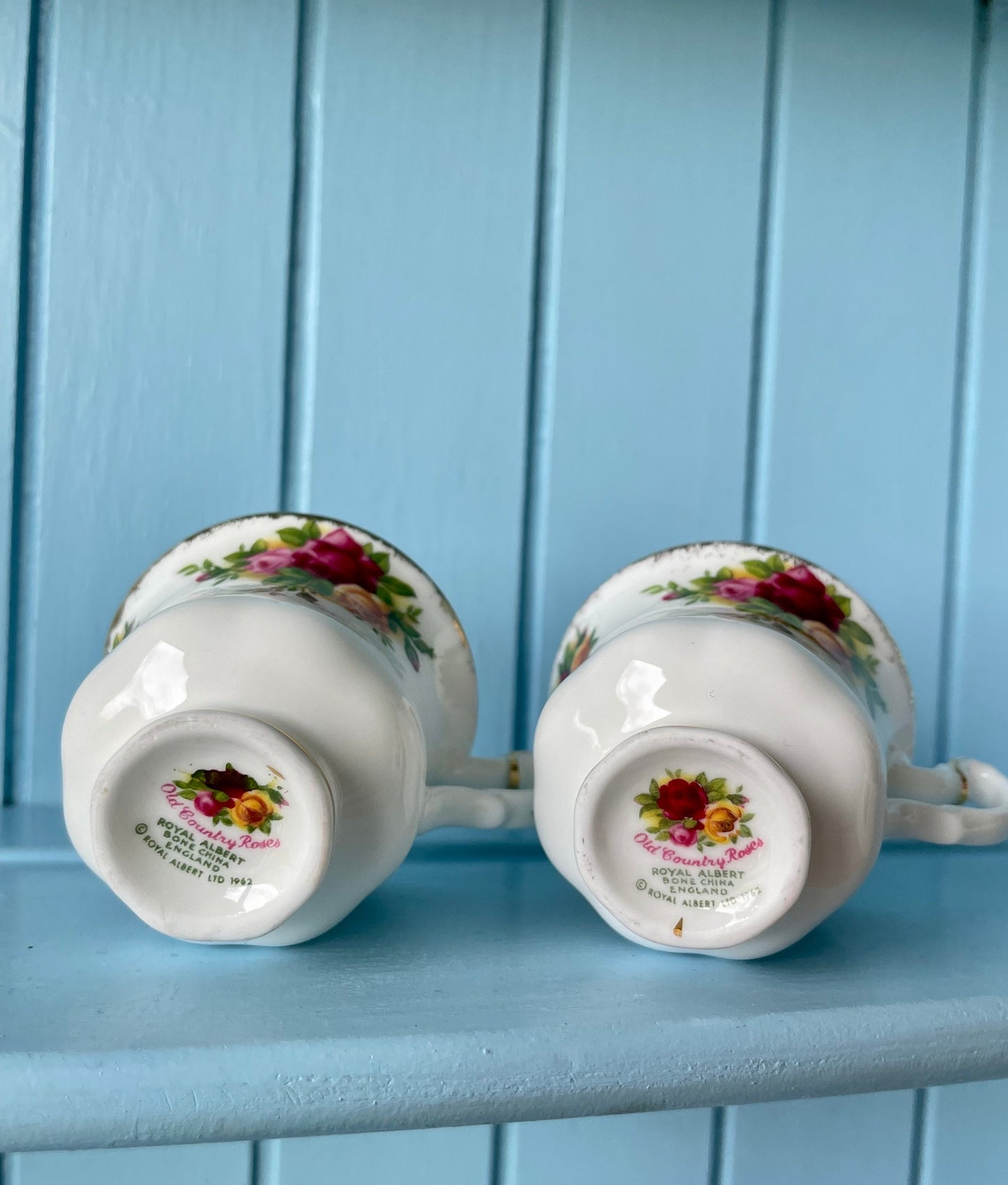 Vintage Royal Albert "Old Country Roses" Miniature Tea Set, First Quality, Fine Bone China, Previously Loved Vintage, Made in England