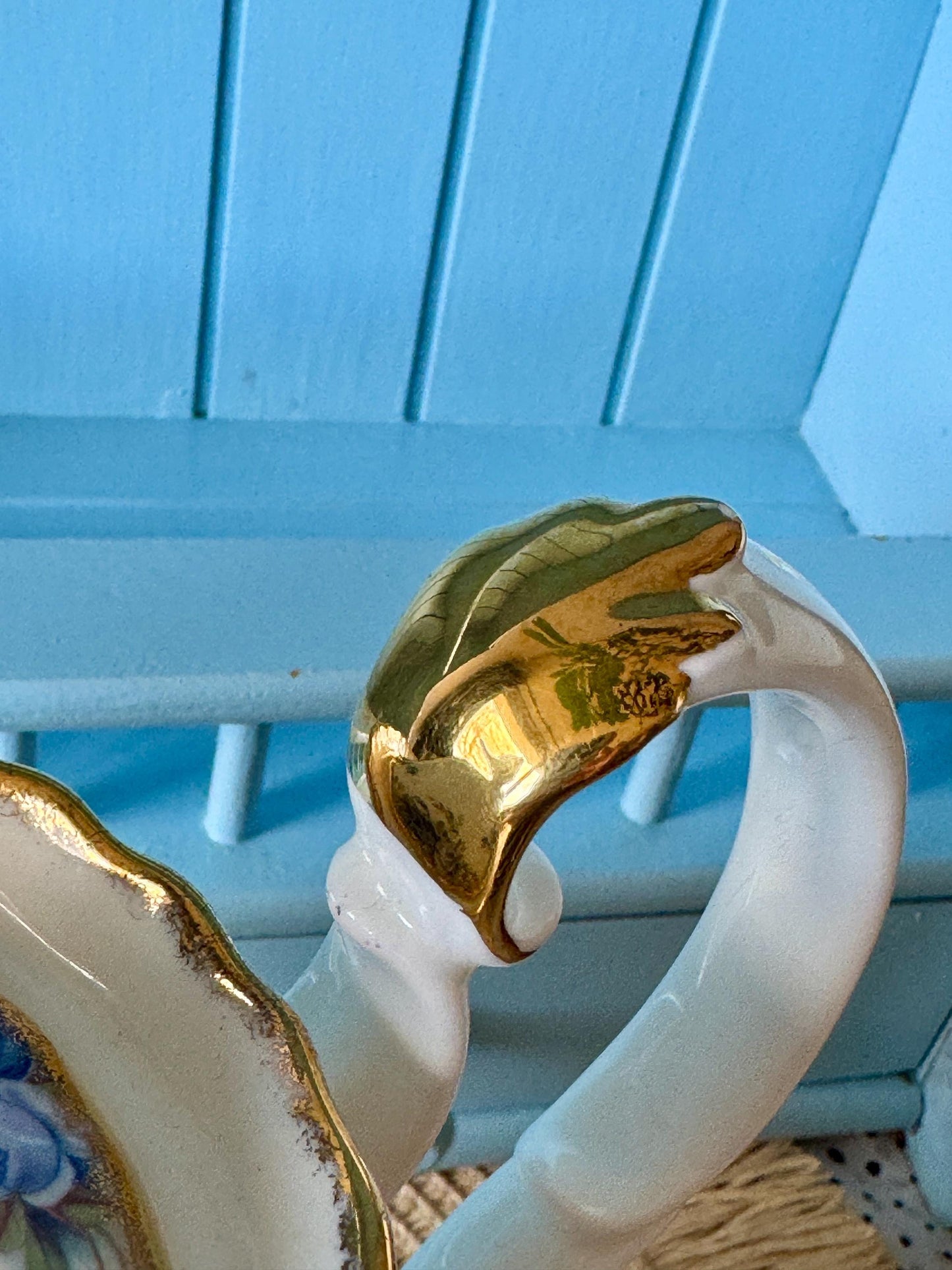 Very Rare Hard To Find "Large" Royal Albert "Moonlight Rose" TeaPot, Beautiful 1.25L TeaPot, Bone China, Blue Roses Decor, Made in England