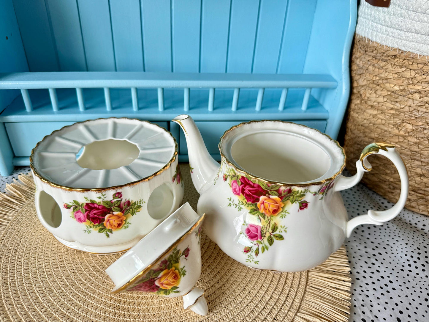 Vintage Royal Albert "Old Country Roses" Different Sized TeaCups, Male, Demitasse, Creamer Set,Teapot,Bone China, Previously Loved, England