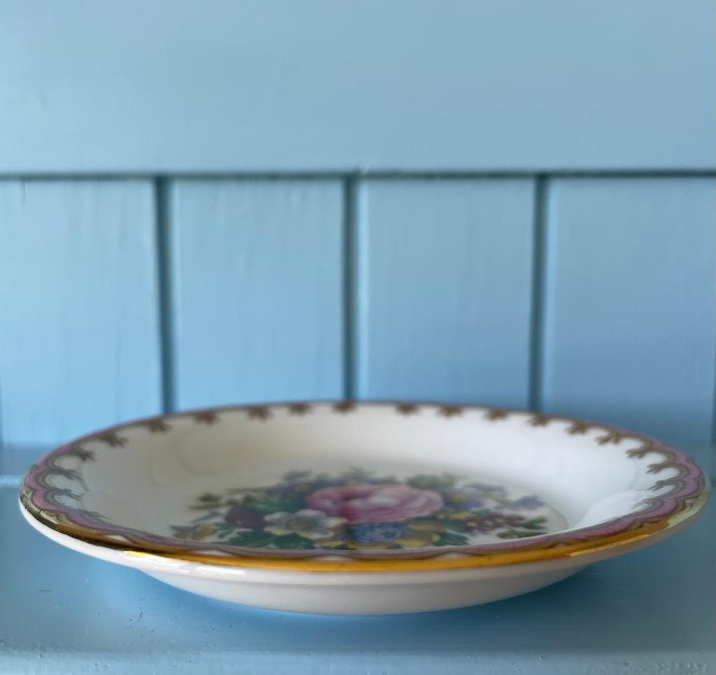 Vintage Royal Albert "Lady Carlyle" Tea Bag Dish, Tea Tip, Small Bonbon Dish,Previously Loved, Perfect For High Tea's Or Add To Collection