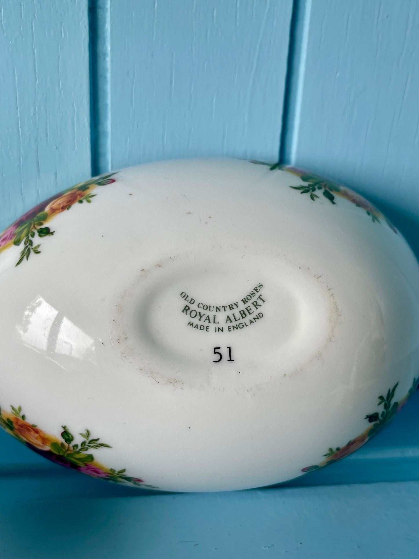 Vintage Royal Albert "Old Country Roses" Trinket Dish Egg Shape, First Edition, Bone China, Previously Loved Vintage, Perfect Gift, England