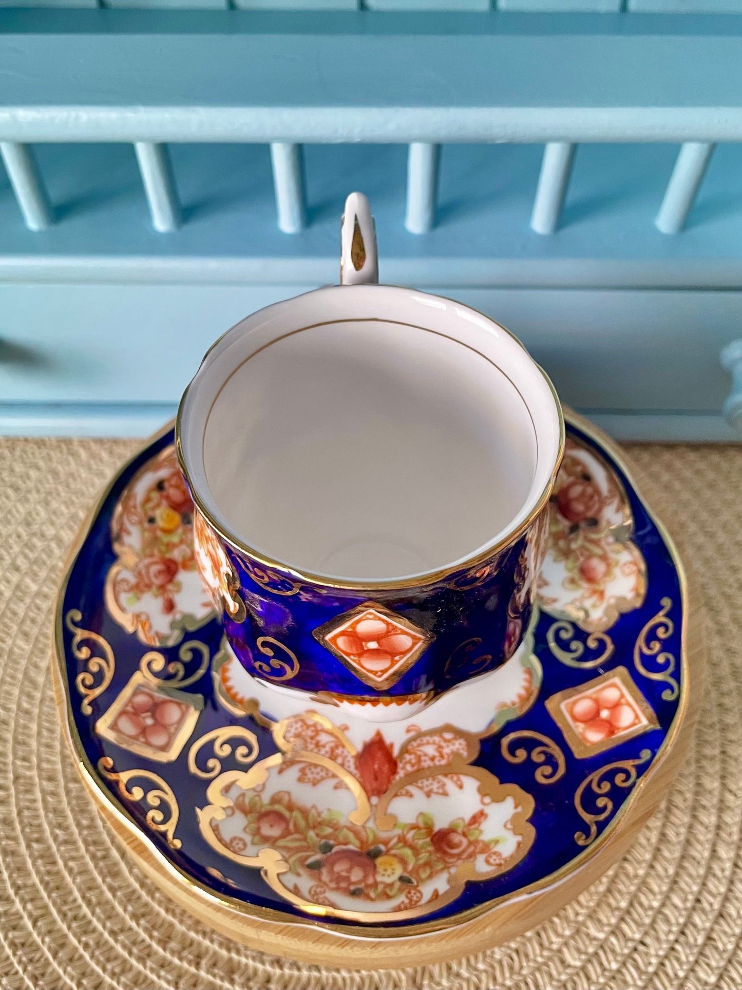 Set Of Two Royal Albert "Heirloom" Espresso & Saucers, Bone China, Previously Loved Vintage, Display Piece, High-Tea, Espresso, England
