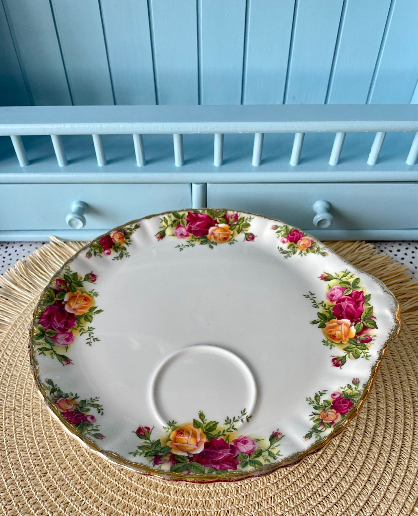 Vintage Royal Albert "Old Country Roses" Miniature Tea Set, First Quality, Fine Bone China, Previously Loved Vintage, Made in England