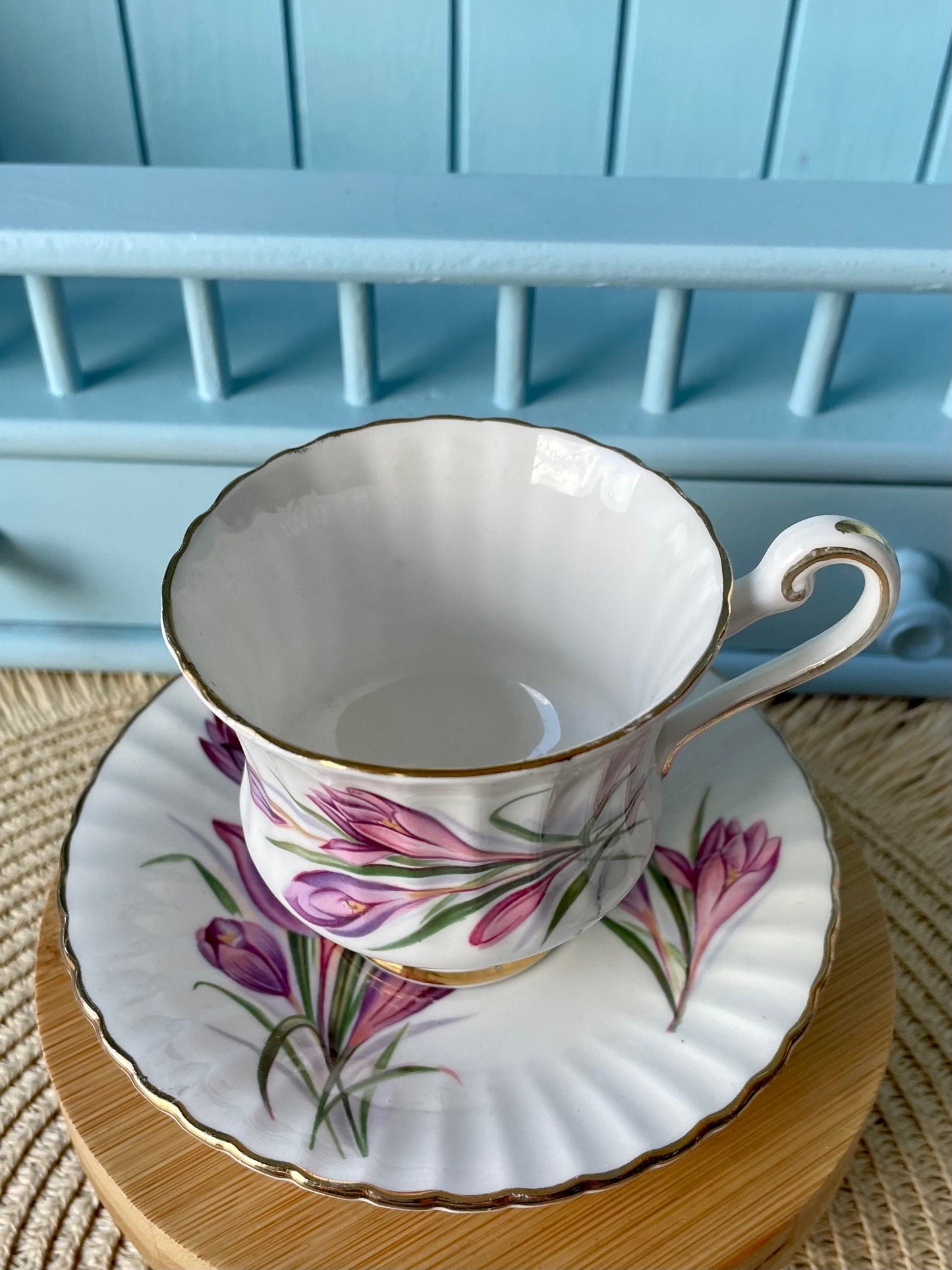 Beautiful Paragon, Bone China CoffeeCup & Saucer Set, Pink Floral Decor, Previously Loved Cup, Collectors Item, Lovely Gift, Made in England
