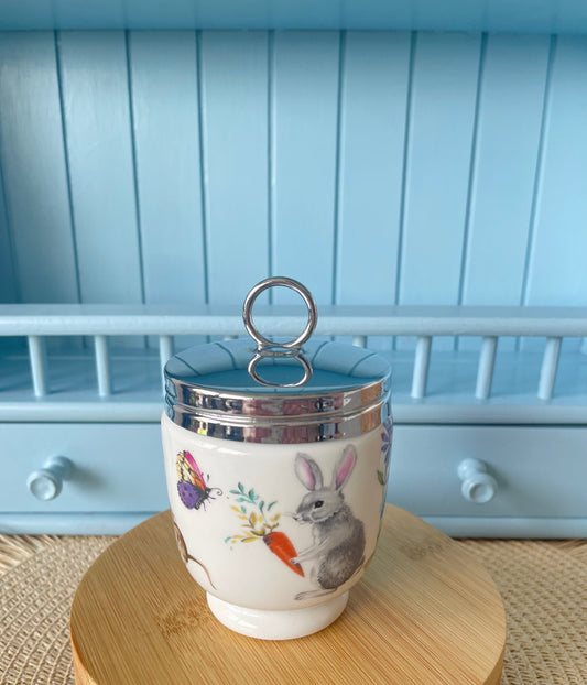 Vintage Royal Worcester Egg Coddler: A Delightful Table Treasure, KingSize Egg Coddler, A Skippety Tale, Bunny, Bees Decor, Made in England