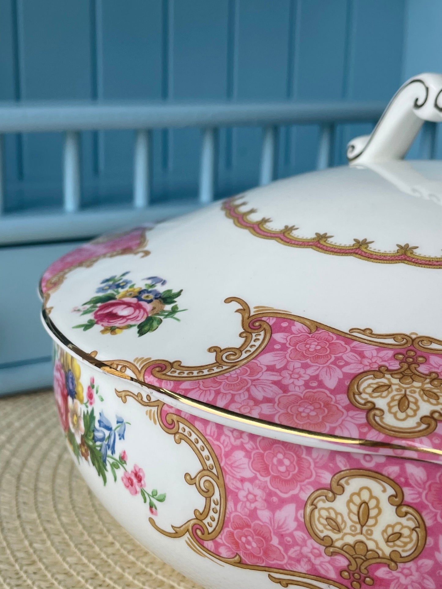 Hard To Find, Vintage Royal Albert 'Lady Carlyle' Tureen, Deck Bowl, Previously Loved, Made in England, Collectors Item, Highly Sought After