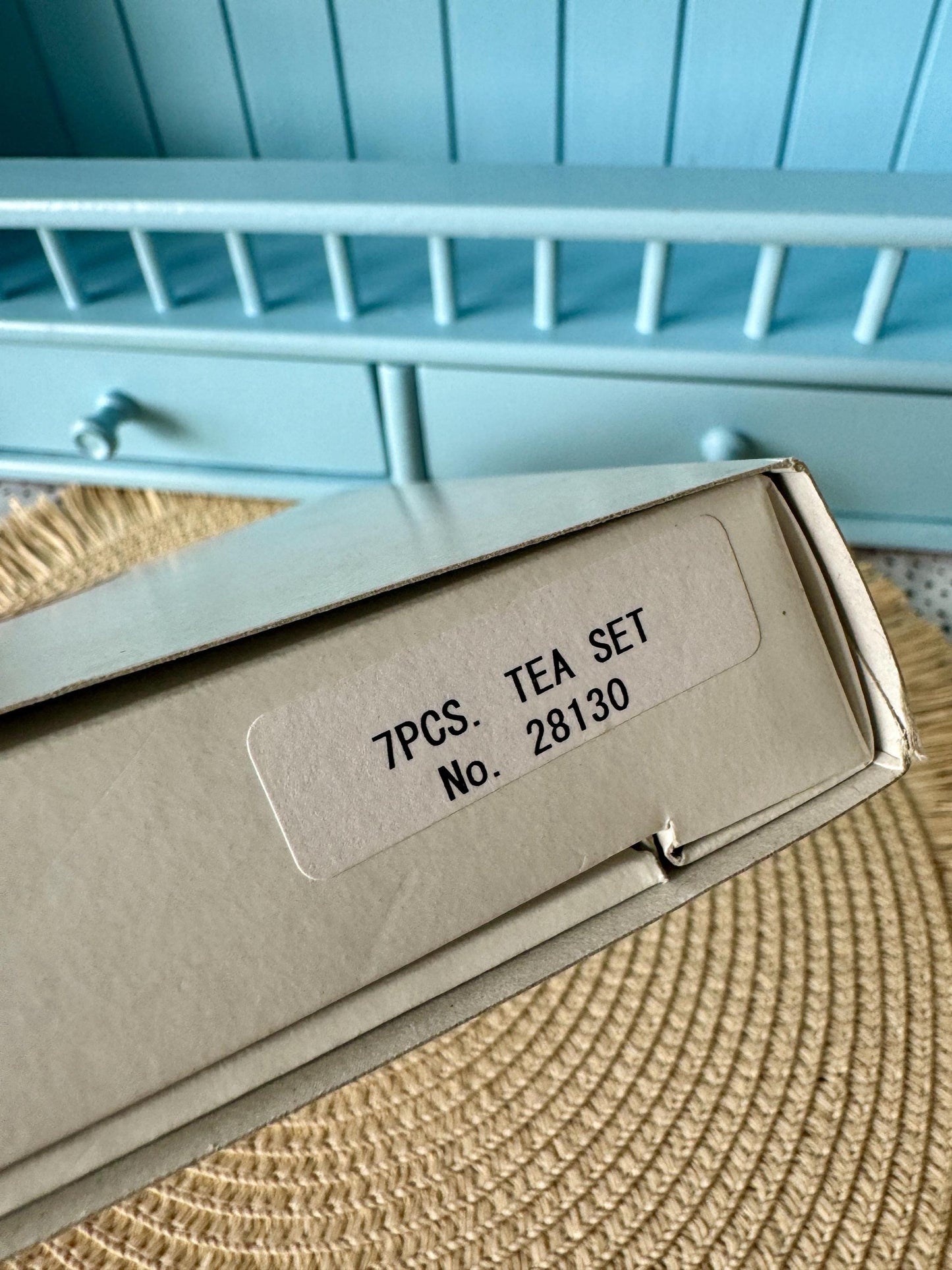 Vintage Hard to Find Collectible 'New' Royal Albert "Old Country Roses" 7 Piece Gold Plated Tea Set, Cake Set, Original Box, Made in Japan