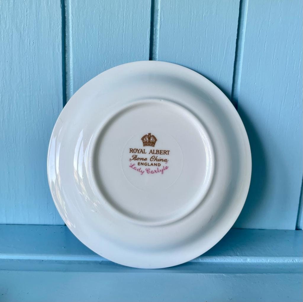 Vintage Royal Albert "Lady Carlyle" Tea Bag Dish, Tea Tip, Small Bonbon Dish,Previously Loved, Perfect For High Tea's Or Add To Collection