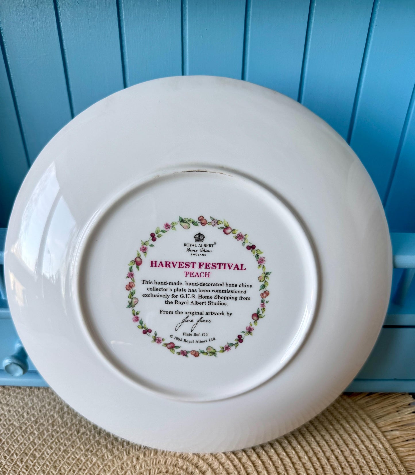 RARE Vintage Royal Albert "Covent Garden" Breakfast Set, Apricots, Cereal Breakfast Cup and Saucer, Bone China , Previously Loved, England