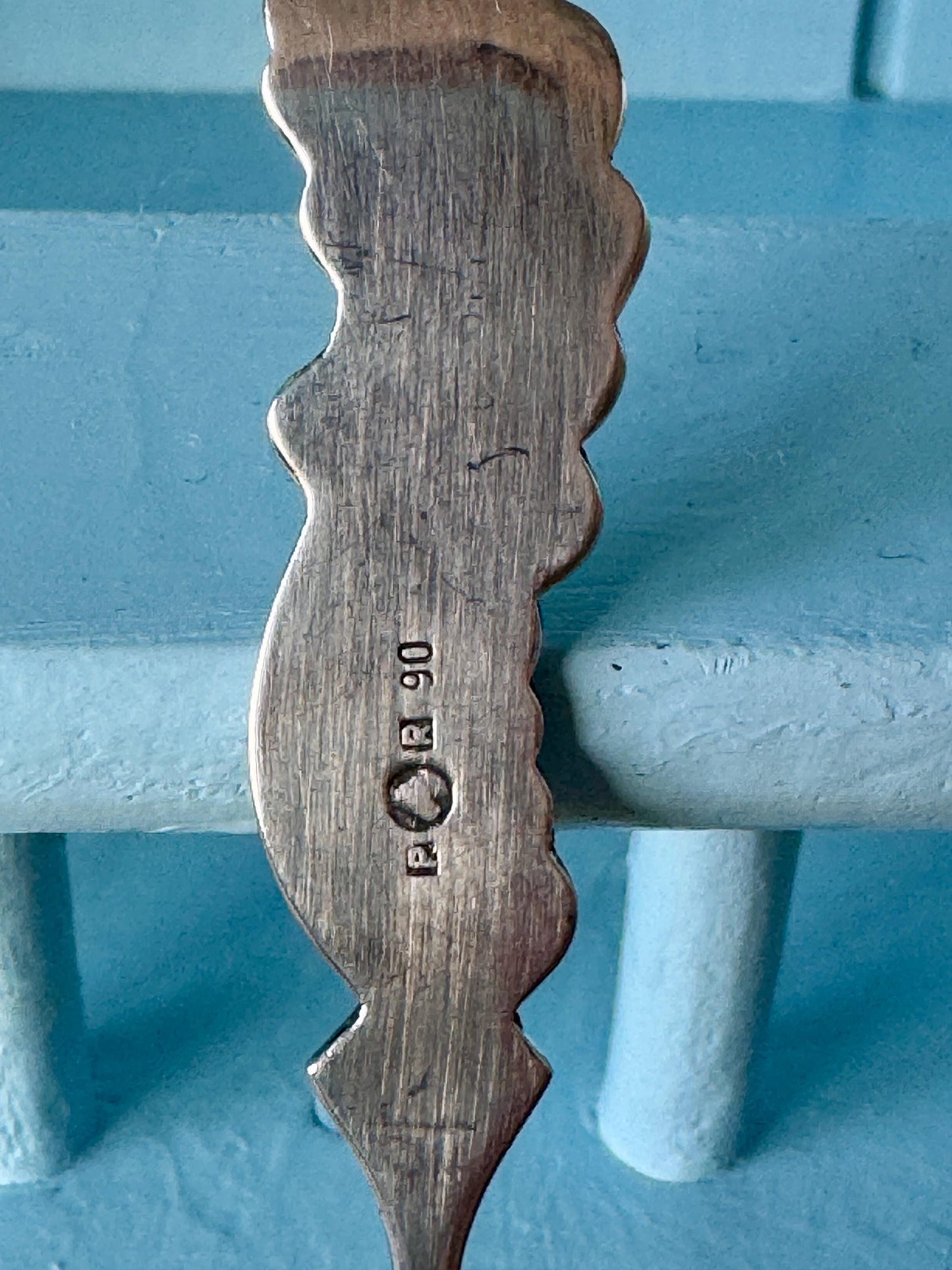 Vintage Silver-Plated Sugar Scoop – Ornate Rococo Handle & Twisted Stem, PR 90, Shabby Chic, Downton Abbey, Food Photo Props, Gift For Mom