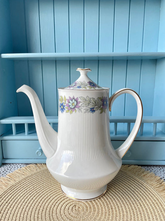 Vintage Paragon 'Cherwell' Bone China Coffee Pot, Floral Pattern, Previously Loved, Collectors Item, High Tea Party, Shabby Chic, Retro