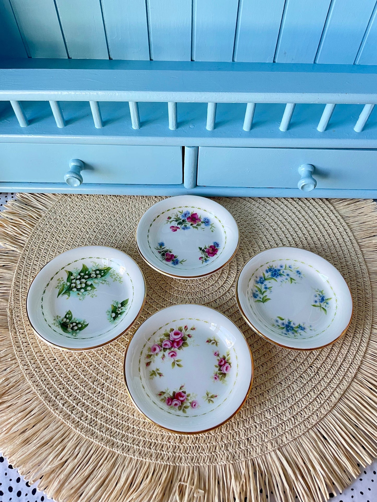 Very Nice Vintage Royal Albert Flower Of The Month BonBon Dish, TeaTip, Bone China, Sold Individually, Perfect Gift, Jan ~ Dec, Made England