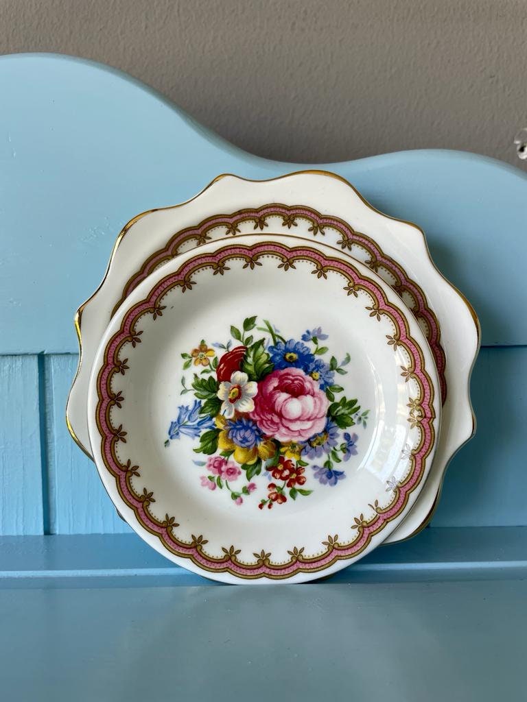 Vintage Royal Albert "Lady Carlyle" Tea Bag Dish, Tea Tip, Small Bonbon Dish,Previously Loved, Perfect For High Tea's Or Add To Collection