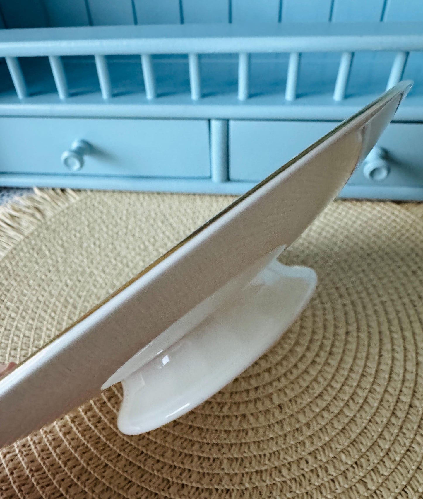 Rare Vintage Coalport "Fantasy" Hard to Find Pedestal Cake Stand, Bone China, Previously Loved, Pretty Green Pink and Green Floral , England