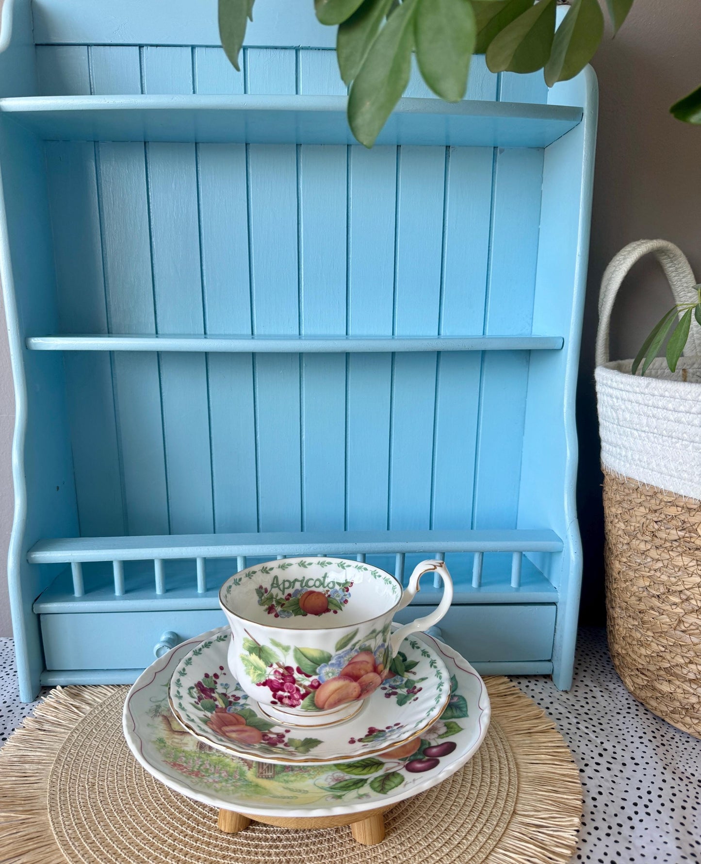 RARE Vintage Royal Albert "Covent Garden" Breakfast Set, Apricots, Cereal Breakfast Cup and Saucer, Bone China , Previously Loved, England