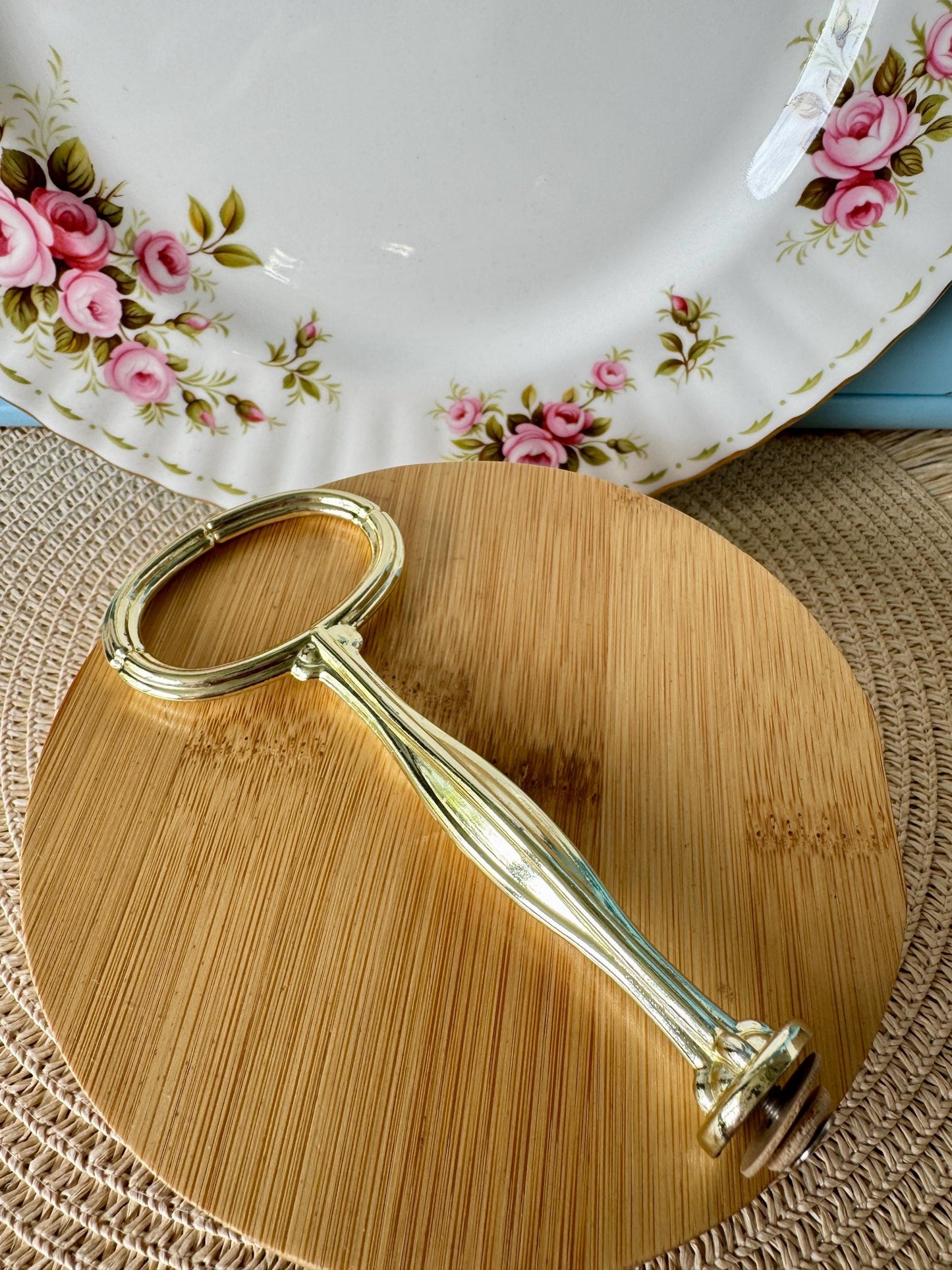 Vintage Royal Albert "Flower Of The Month" June, 1 Tier Cake Stand, Bone China, 27 cm Plate, Previously Loved, High-Tea Party, Gift