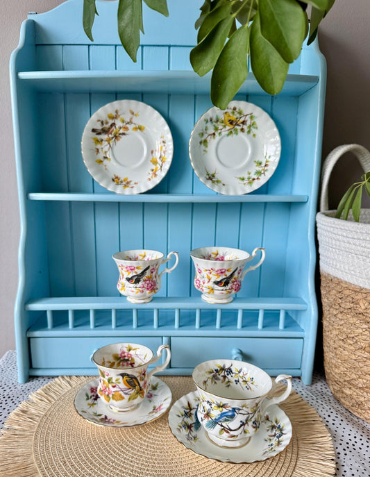 Vintage Royal Albert "Woodland Series" Different Sized Teacups & Saucers, Fine Bone China, Previously Loved Vintage, Sold Individually