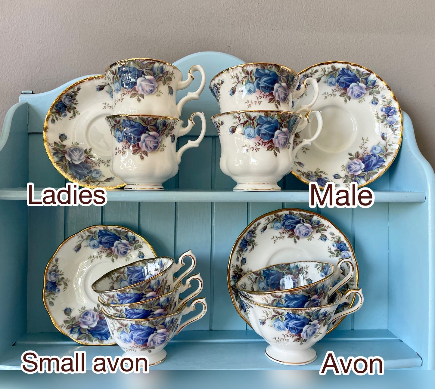 Multiple Royal Albert "Moonlight Rose" Fine Bone China Items, Teapots, Cups & Saucers, Sandwich Plate, Creamer Set, Highly Collectible China