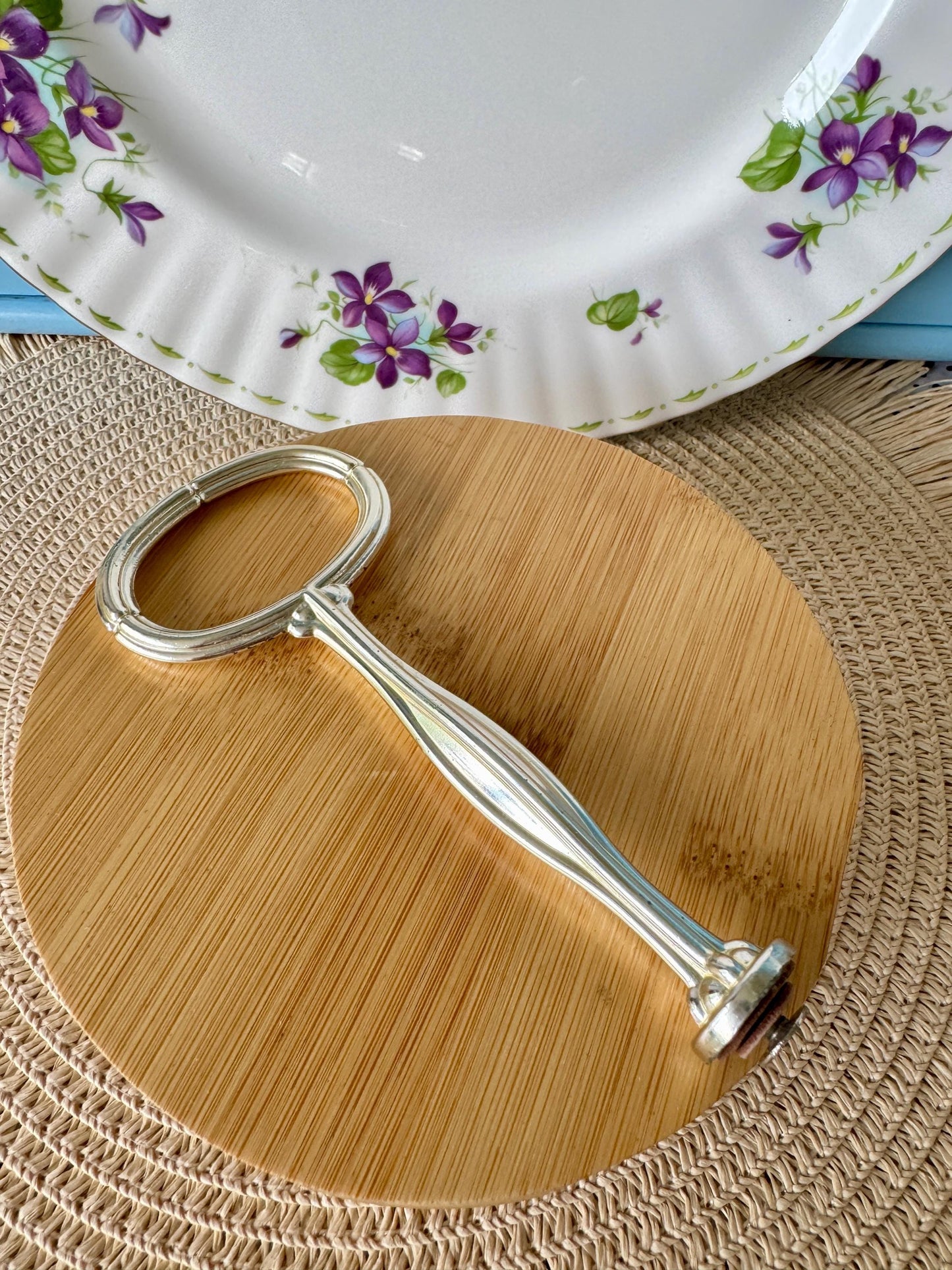 Vintage Royal Albert "Flower Of The Month" February, 1 Tier Cake Stand, Bone China, 27 cm Plate, Previously Loved, High-Tea Party, Gift
