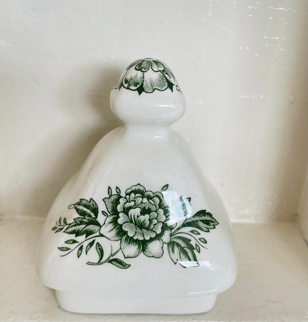 Vintage Green Floral Stratford Teapot by W.H. Grindley & Co