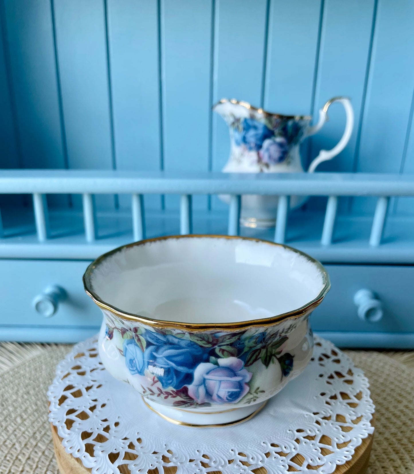 Vintage Royal Albert "Moonlight Rose" Fine Bone China 3 Piec