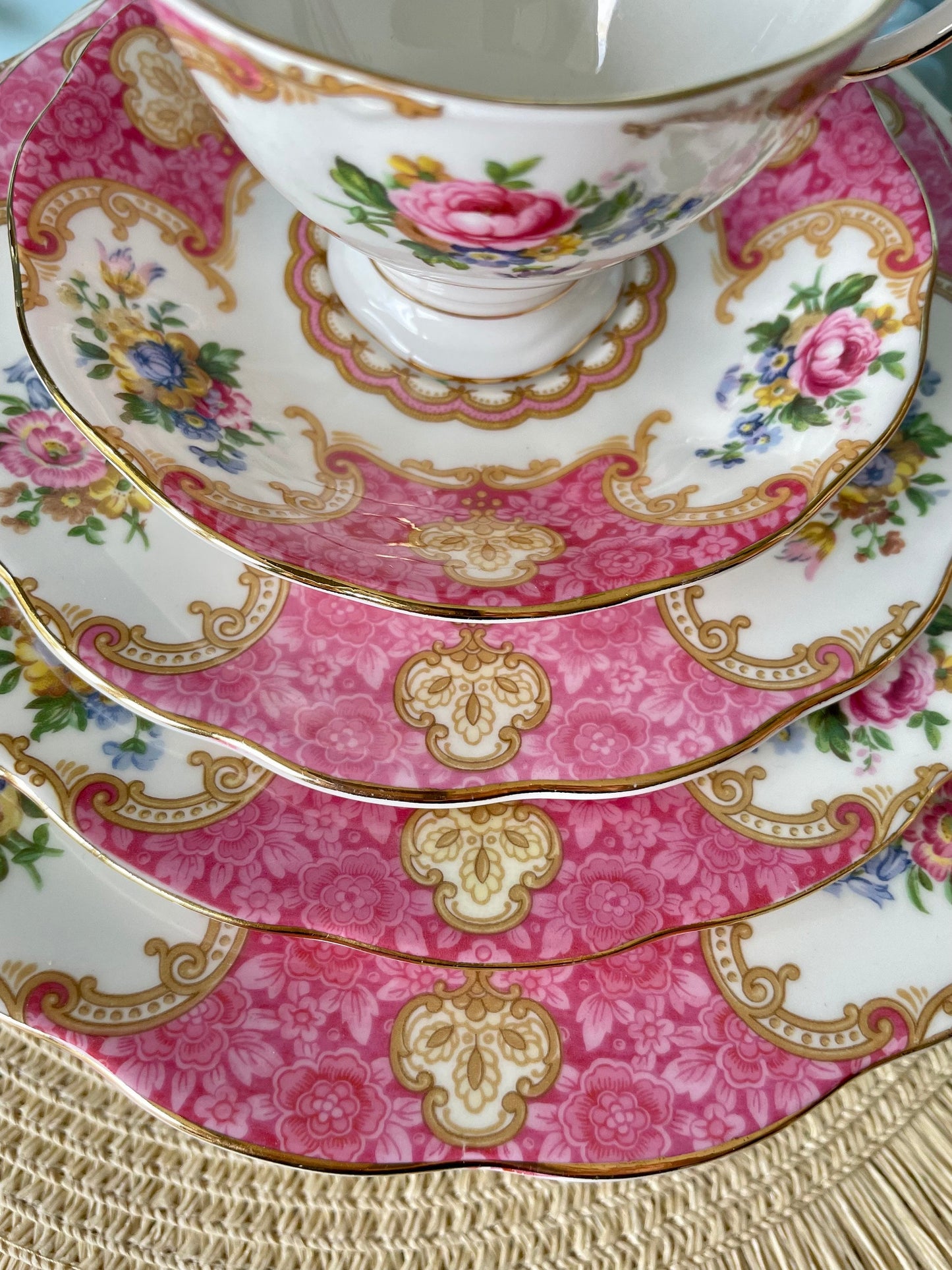 Vintage Royal Albert Lady Carlyle Different Size Plates