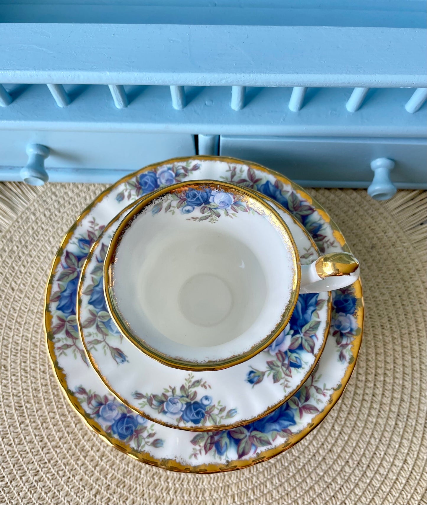 Beautiful Vintage Lady Sized Royal Albert "Moonlight Rose" T