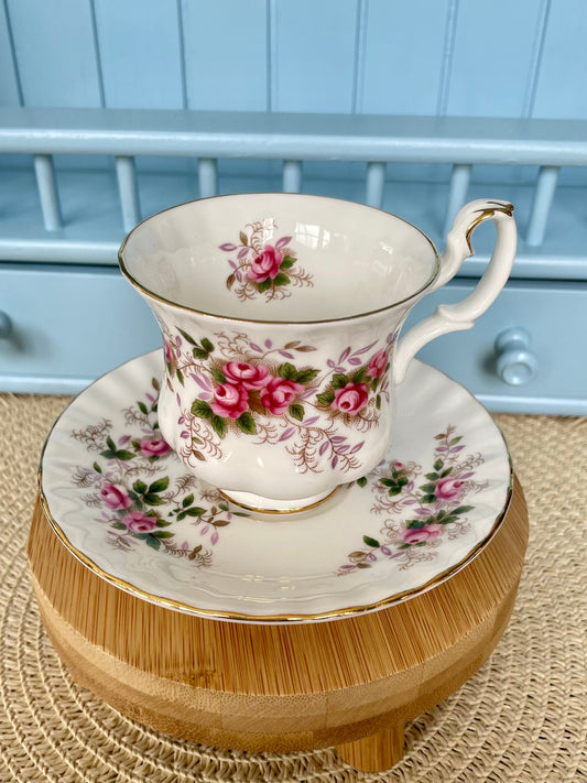 Vintage Royal Albert Lavender Rose Demitasse Teacup & Saucer