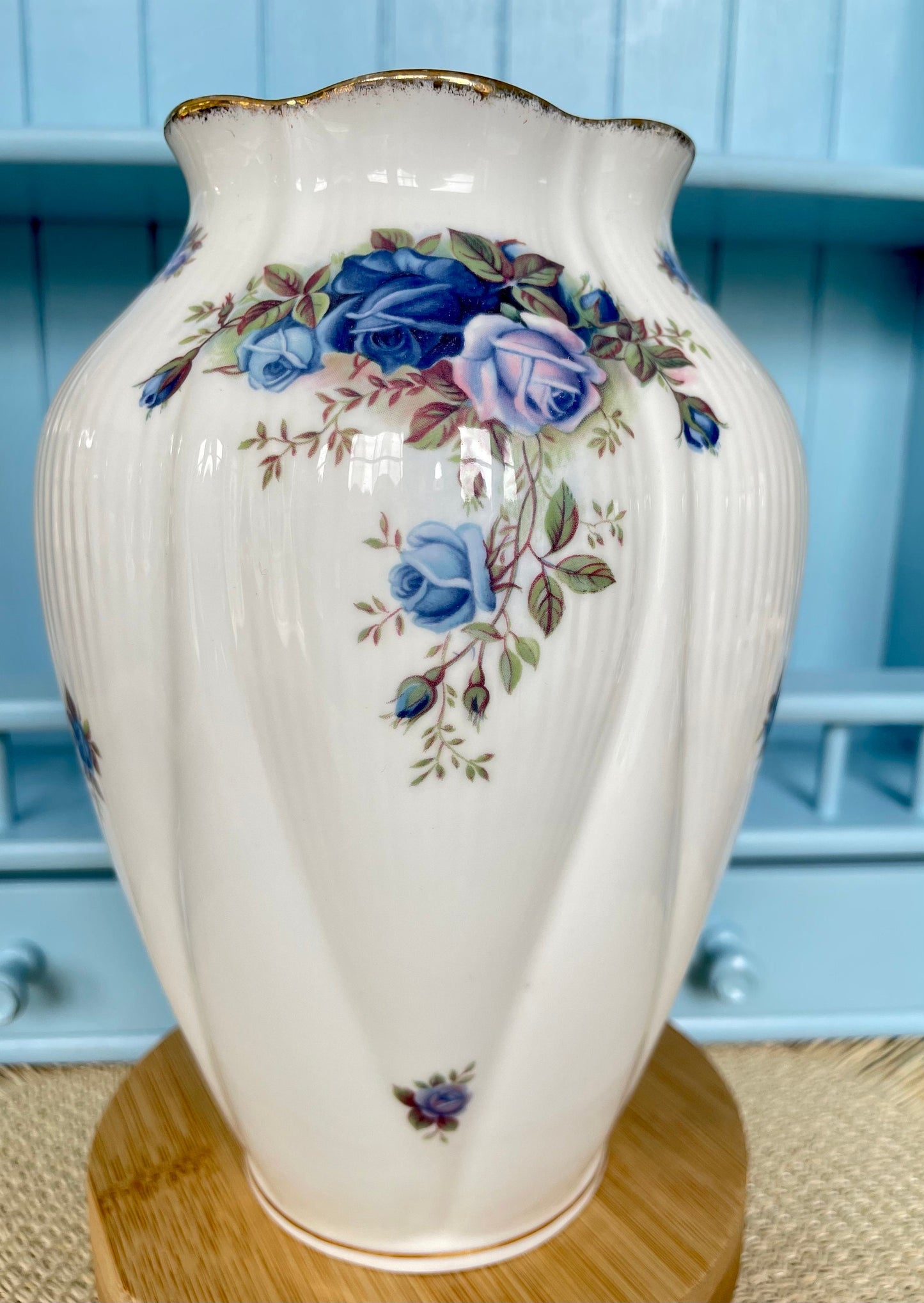 Vintage Royal Albert "Moonlight Rose"  Large Chelsea Vase