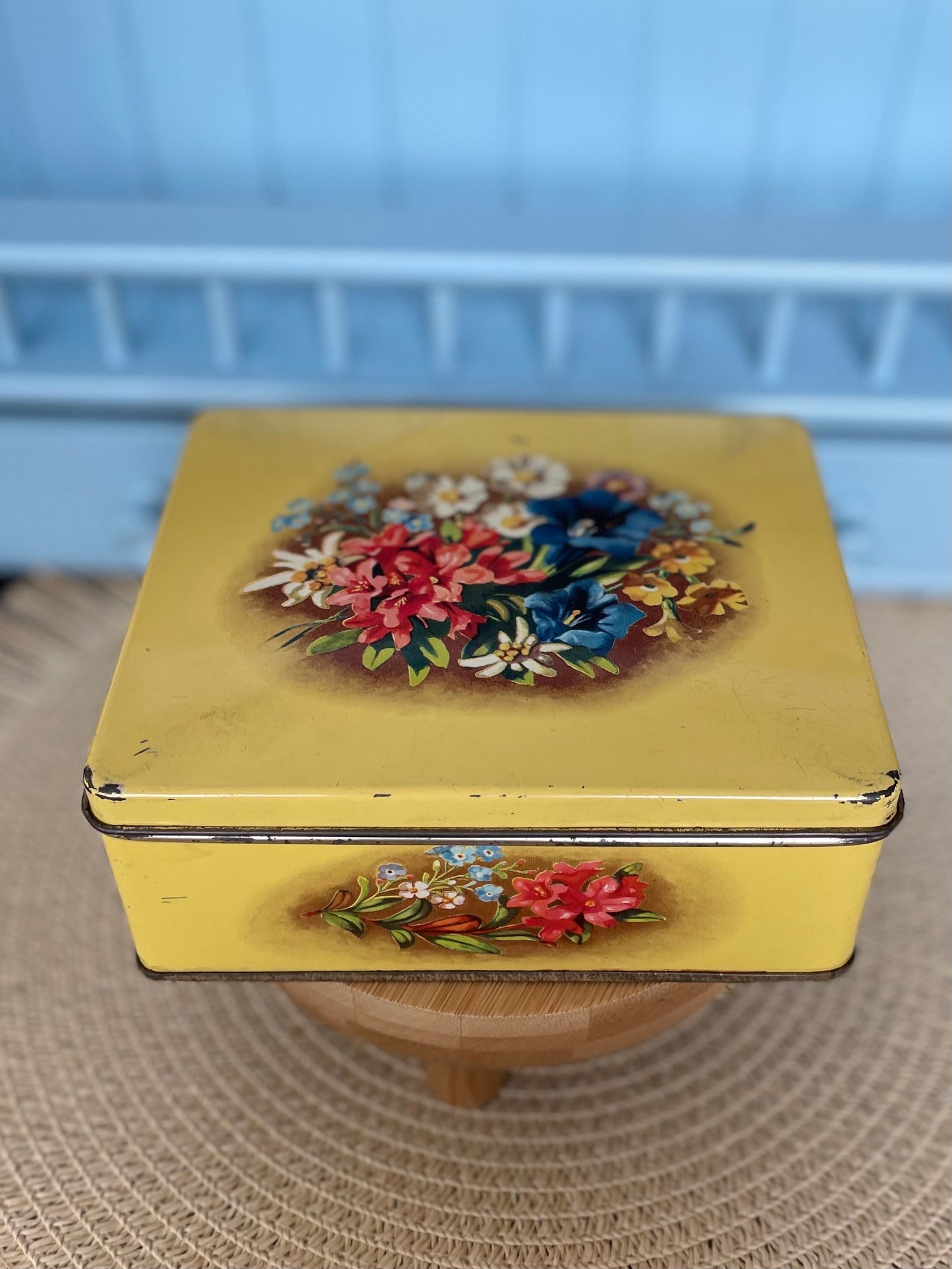 Vintage Tin Cookie Storage Box From Verkade