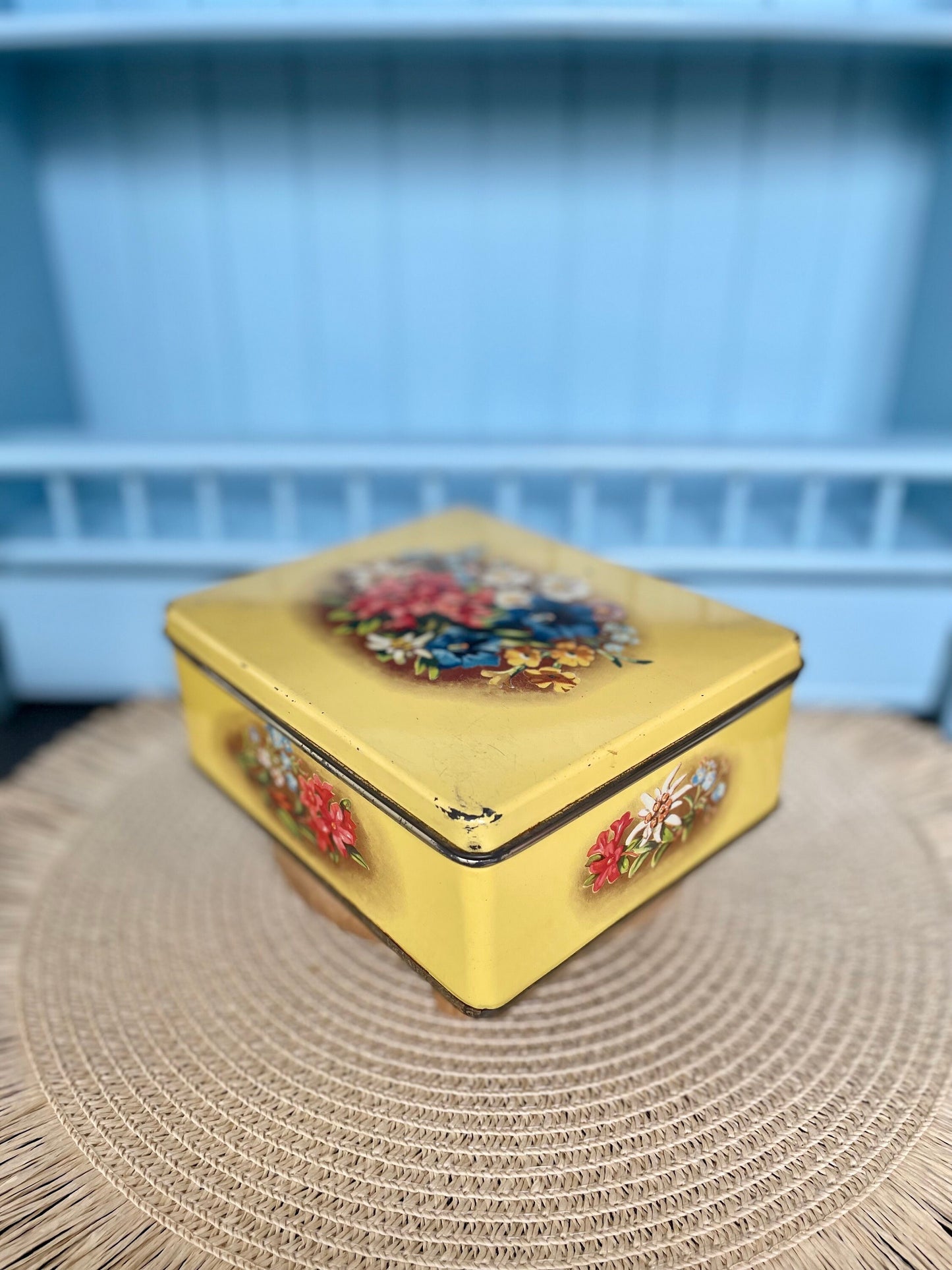 Vintage Tin Cookie Storage Box From Verkade