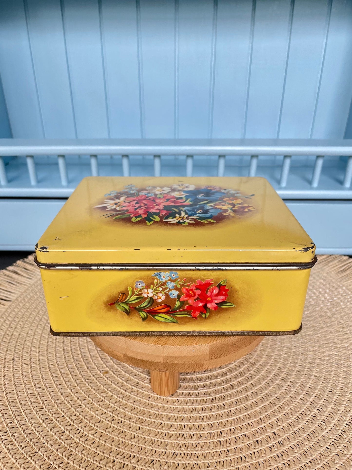 Vintage Tin Cookie Storage Box From Verkade