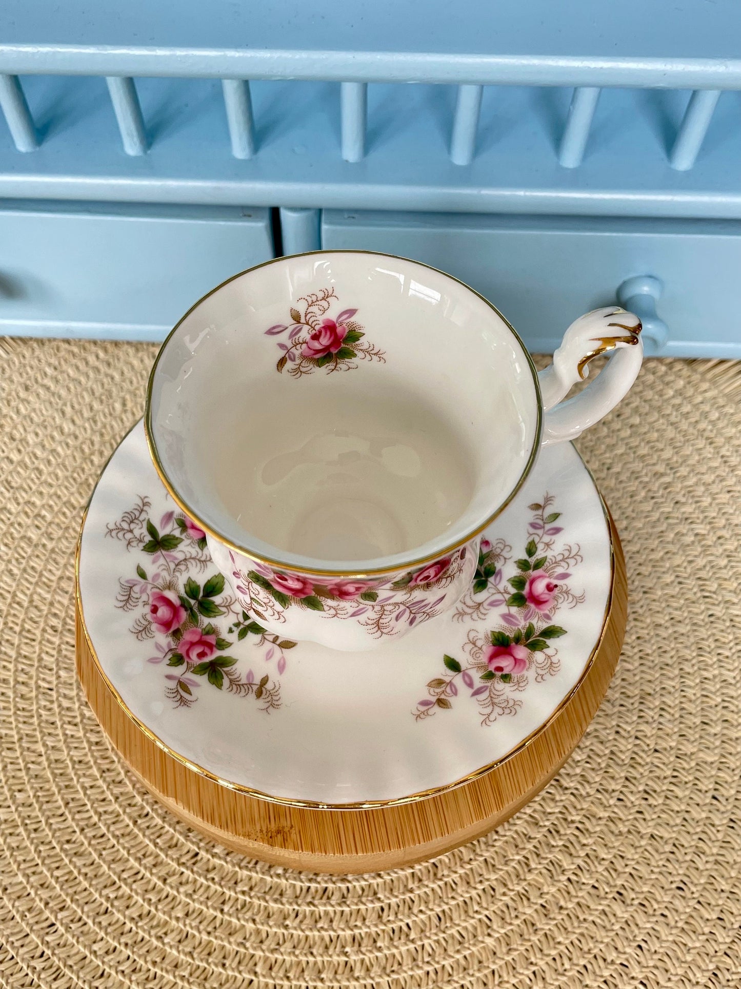 Vintage Royal Albert Lavender Rose Demitasse Teacup & Saucer