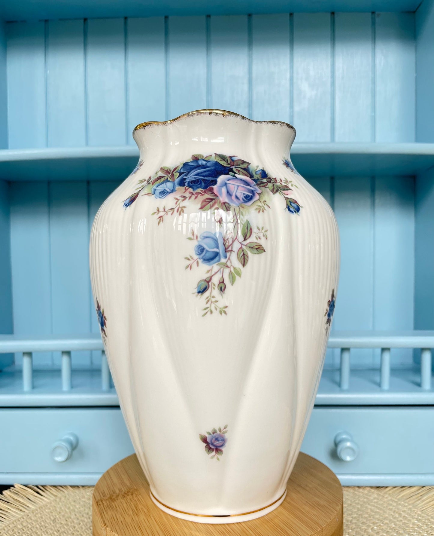 Vintage Royal Albert "Moonlight Rose"  Large Chelsea Vase