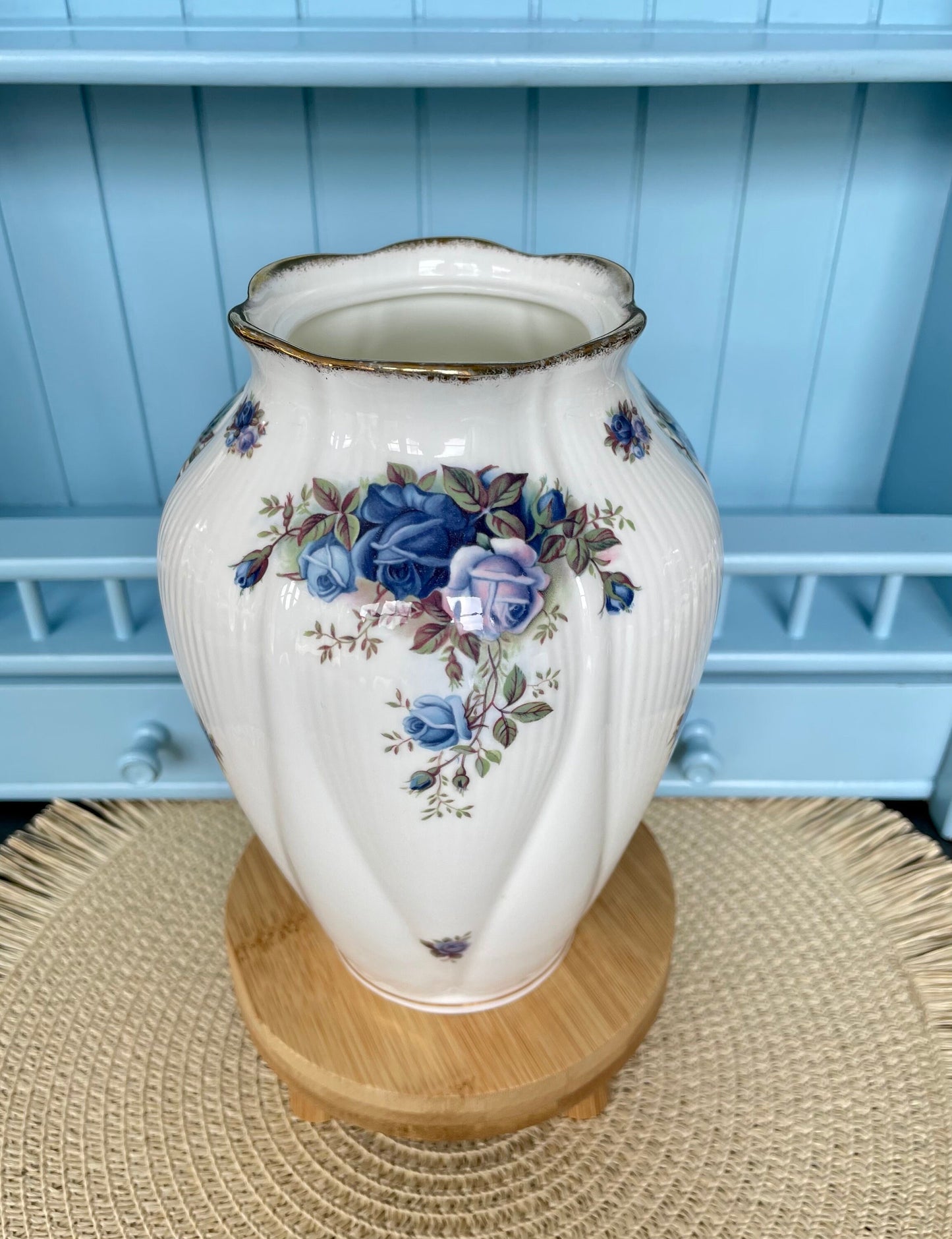 Vintage Royal Albert "Moonlight Rose"  Large Chelsea Vase