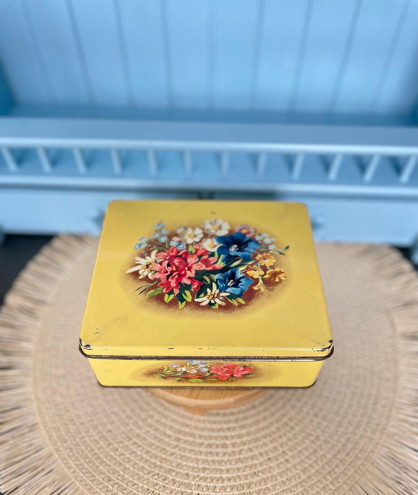 Vintage Tin Cookie Storage Box From Verkade