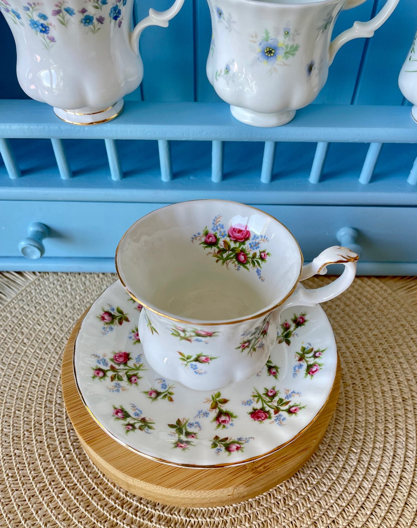 Vintage Royal Albert Winsome Demitasse Teacup & Saucer