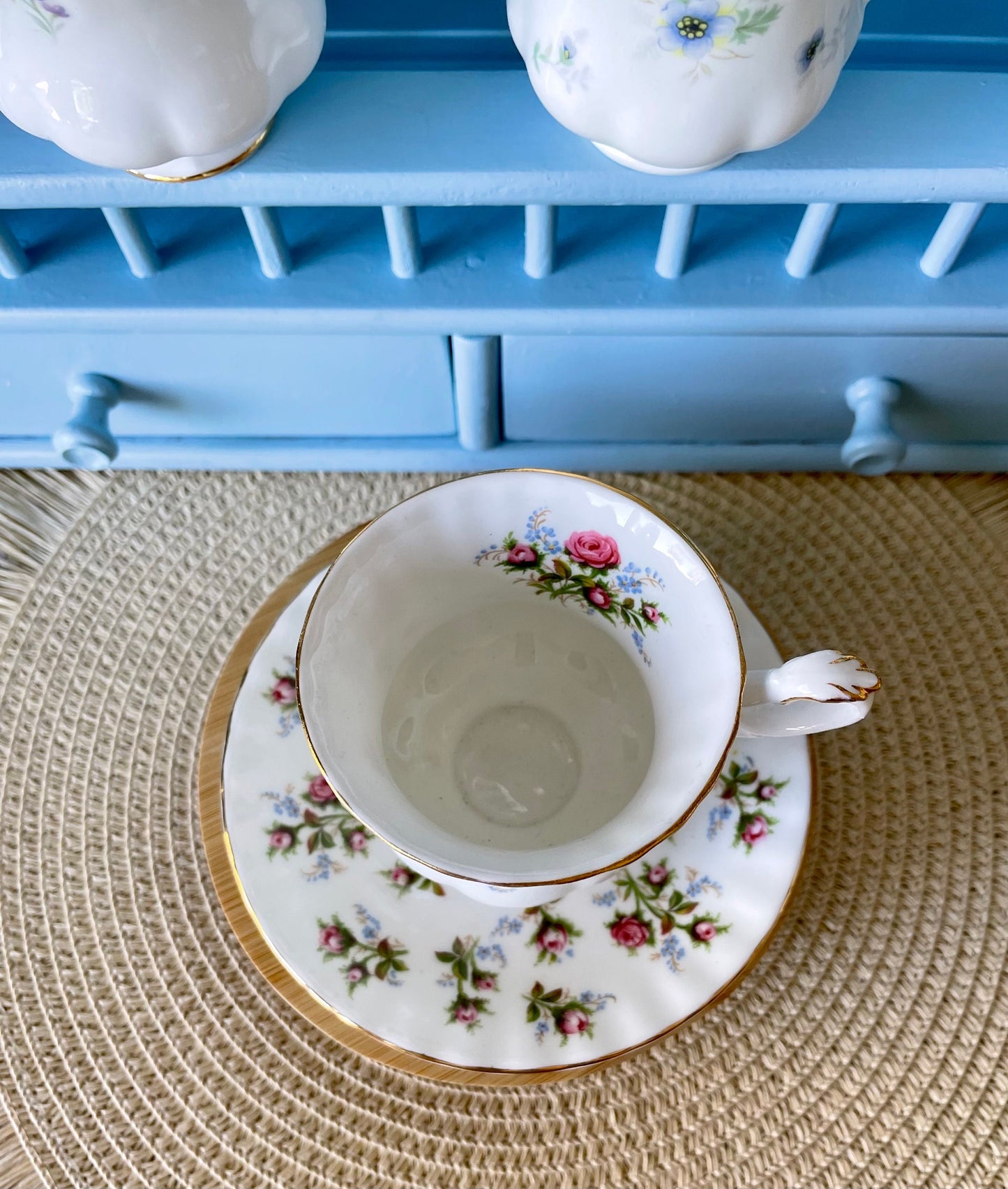 Vintage Royal Albert Winsome Demitasse Teacup & Saucer