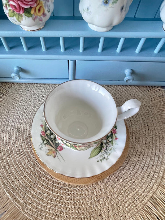 Vintage Royal Albert Lily of the Valley Coffee Cup & Saucer