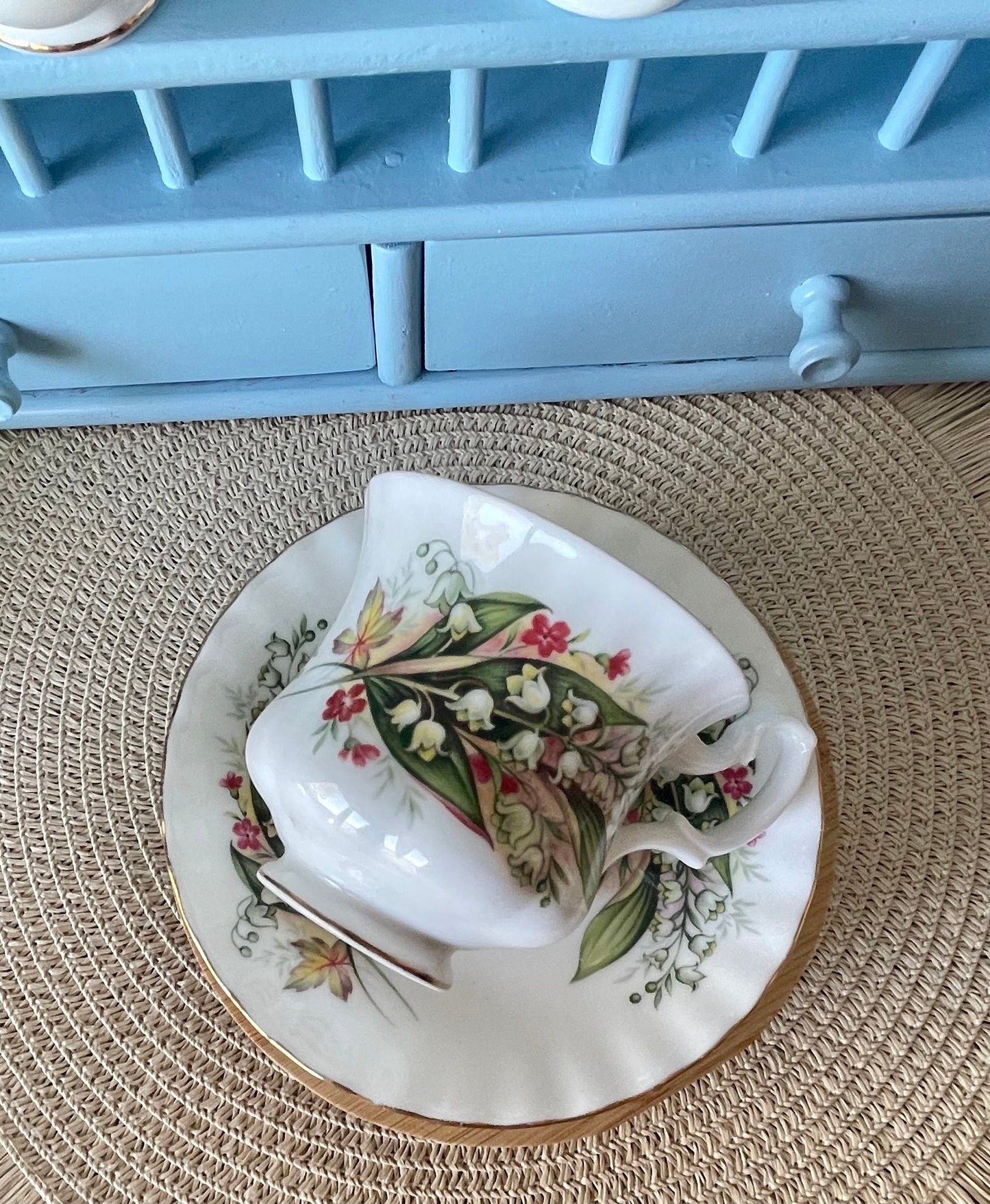 Vintage Royal Albert Lily of the Valley Coffee Cup & Saucer