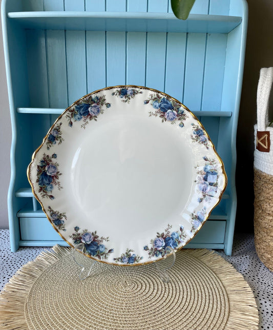 Vintage Royal Albert Moonlight Rose  Large Round Cake Plate