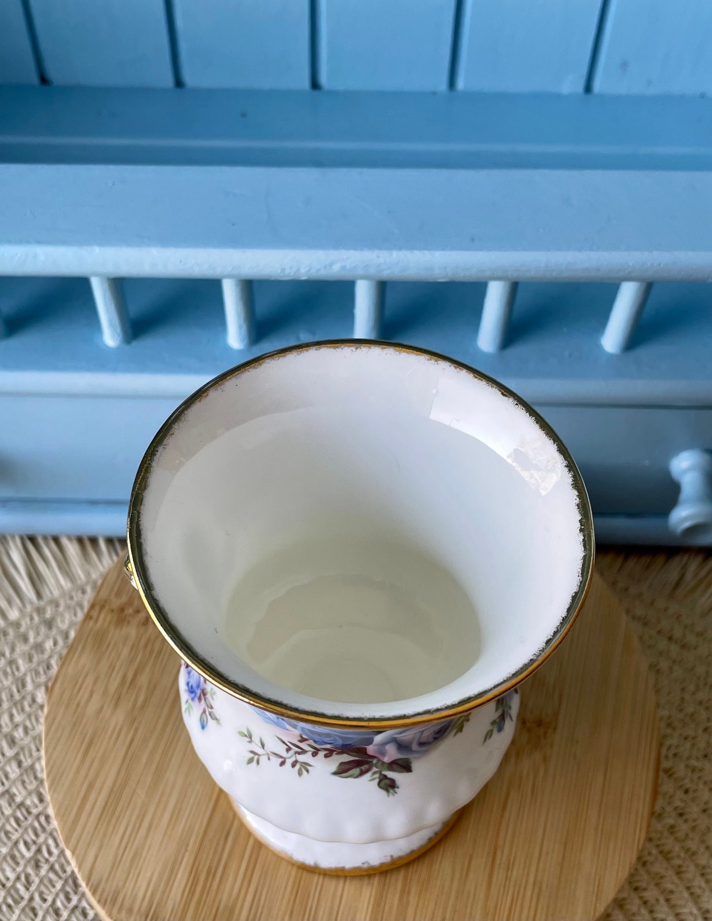 Captivating 'Moonlight Rose' Spoon Vase by Royal Albert - Vi