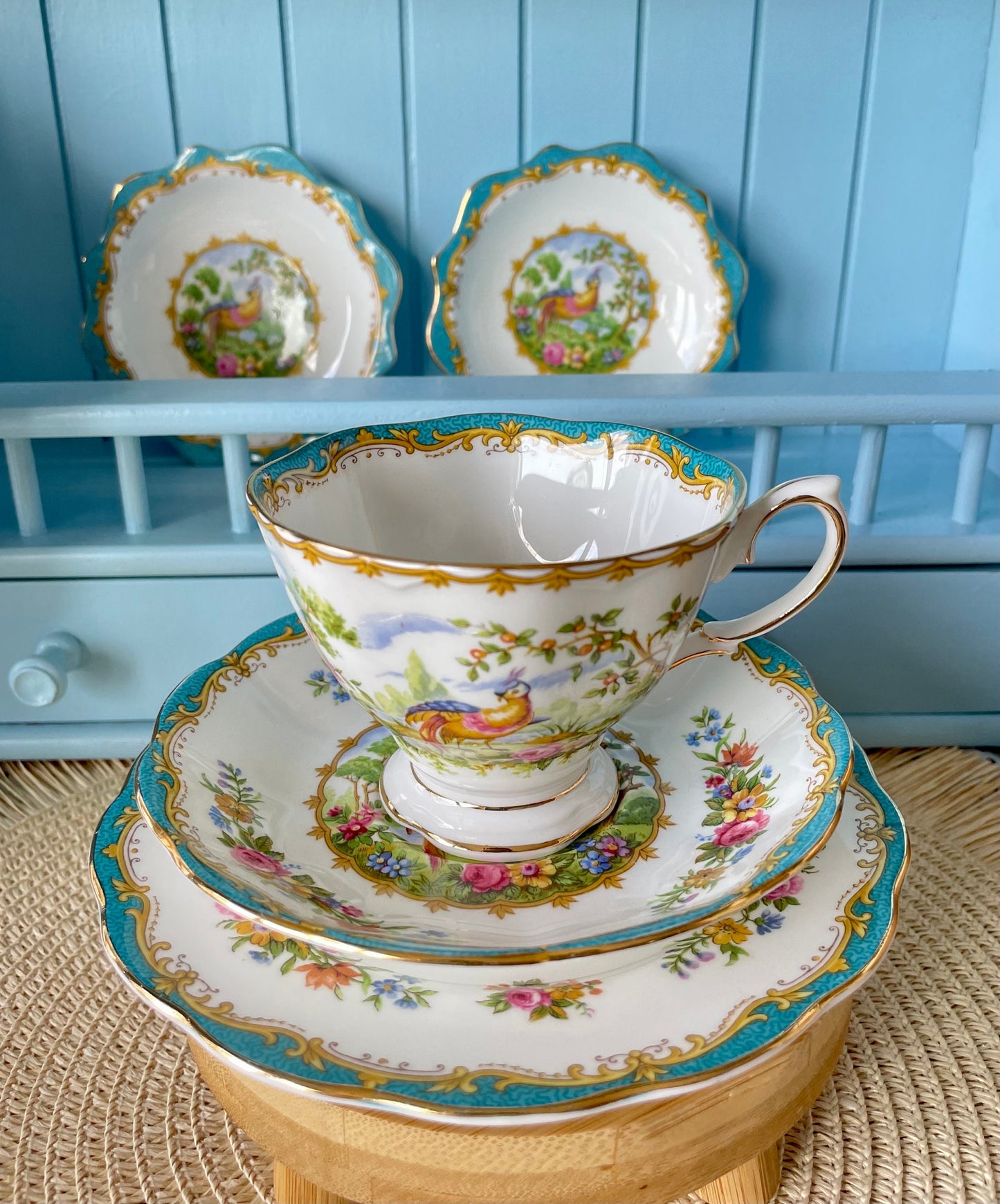 Multiple Vintage Royal Albert "Chelsea Bird" Items