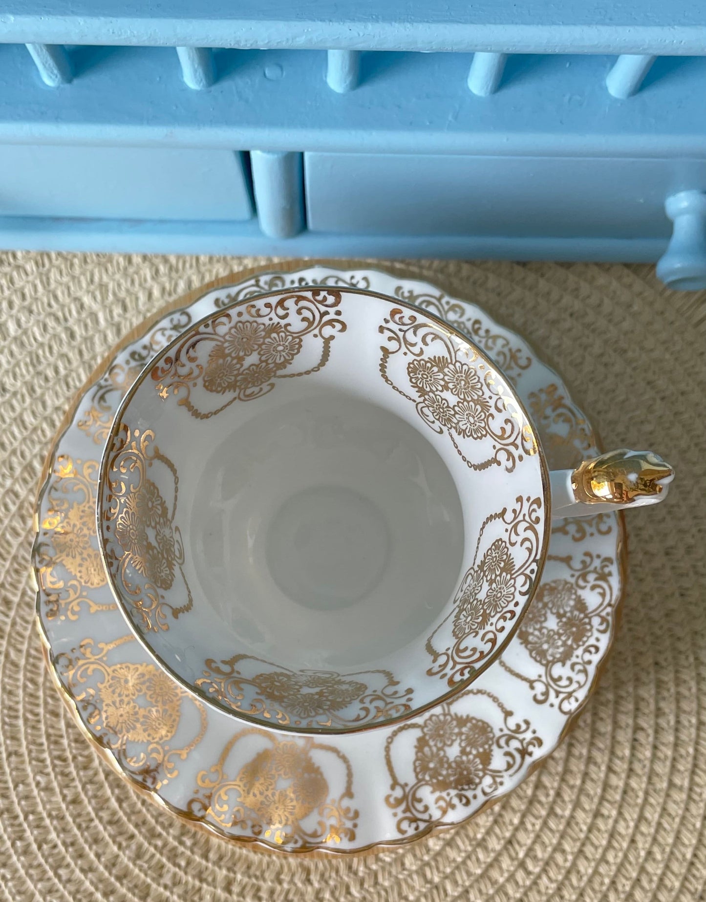 Vintage Elegance in Gold Royal Albert