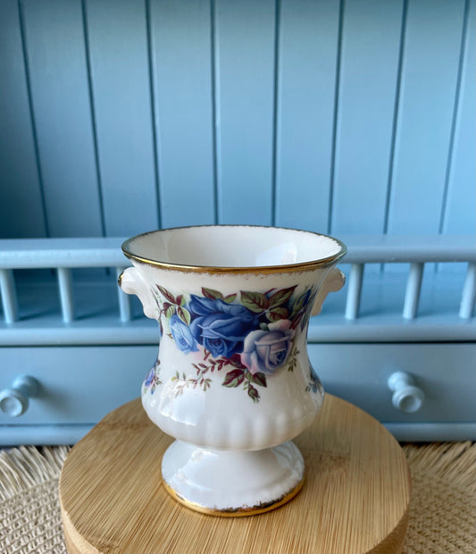 Captivating 'Moonlight Rose' Spoon Vase by Royal Albert - Vi