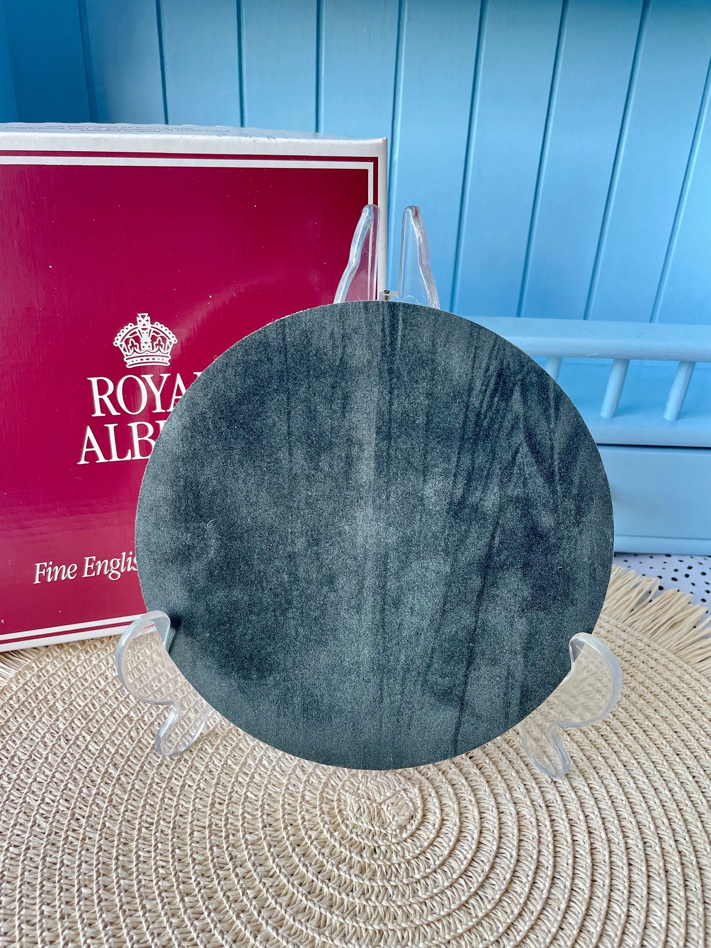 Vintage Royal Albert Moonlight Rose Teapot Coasters Velvet B