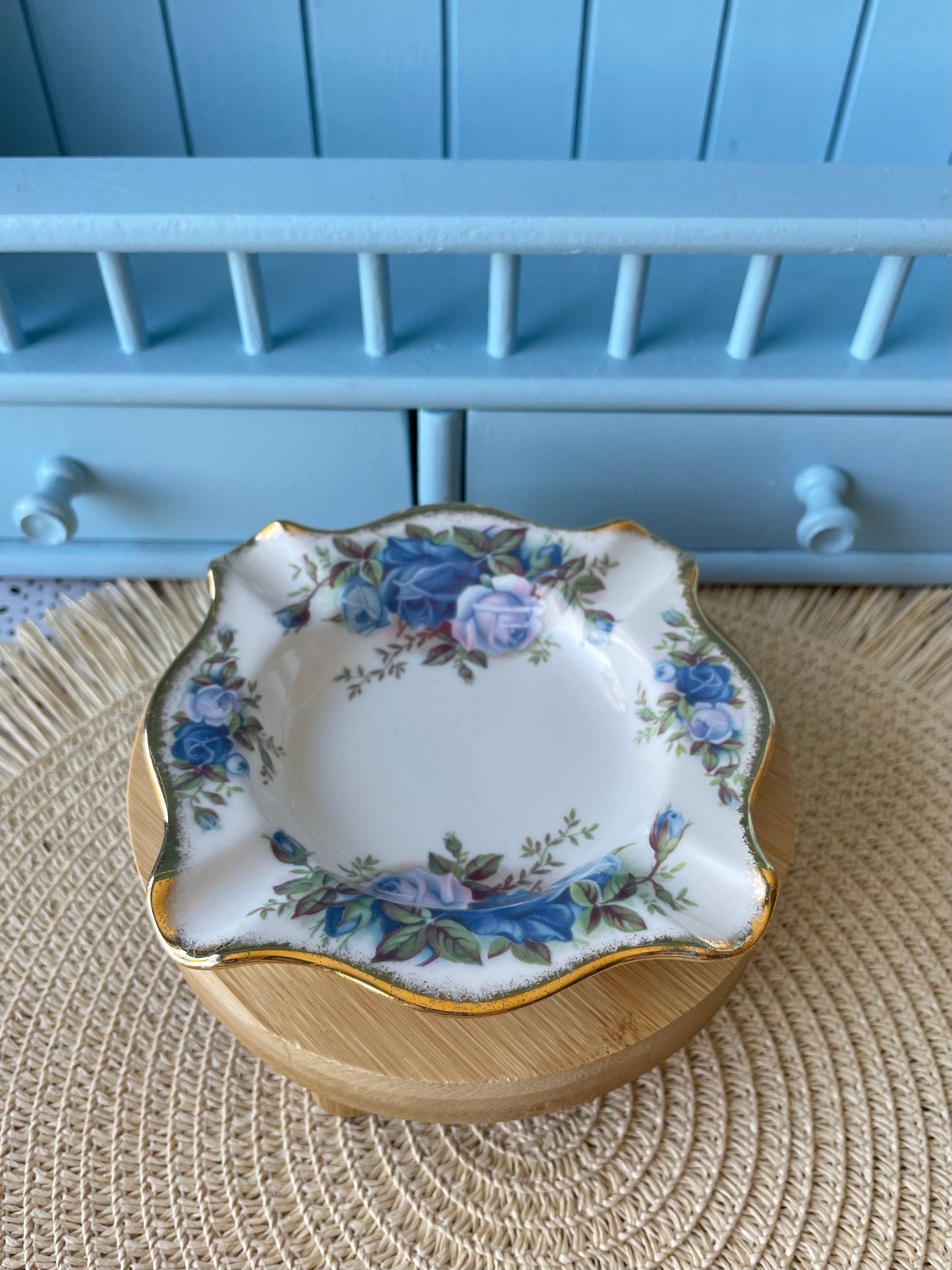 Upcycle This Vintage Royal Albert Moonlight Rose Ashtray Int