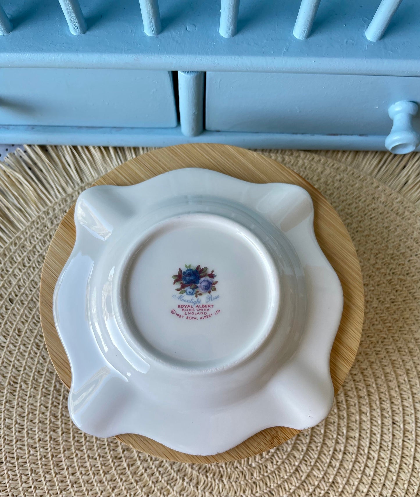 Upcycle This Vintage Royal Albert Moonlight Rose Ashtray Int