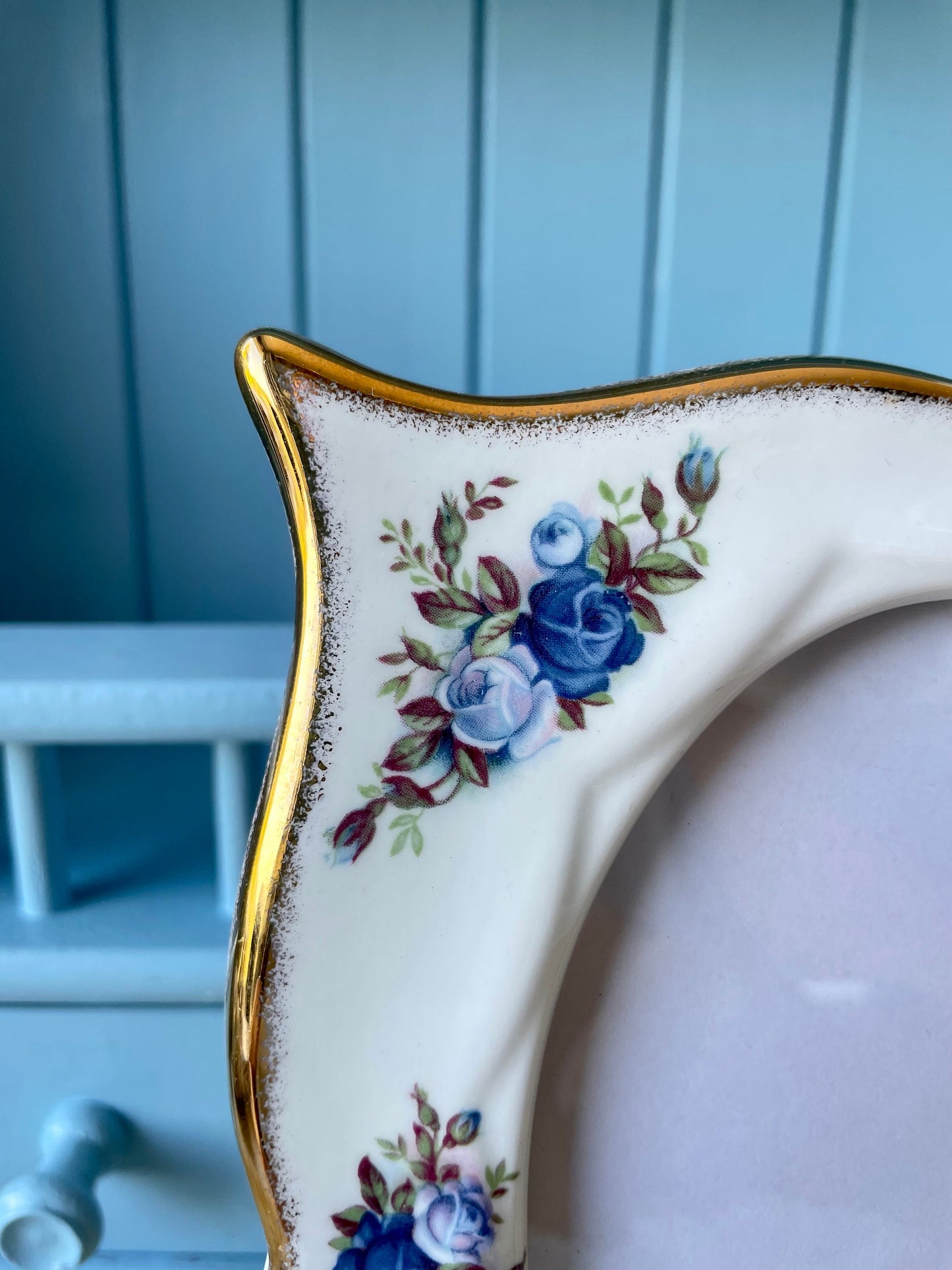 Set of 2 Vintage Royal Albert Moonlight Rose Oval Shaped Pic